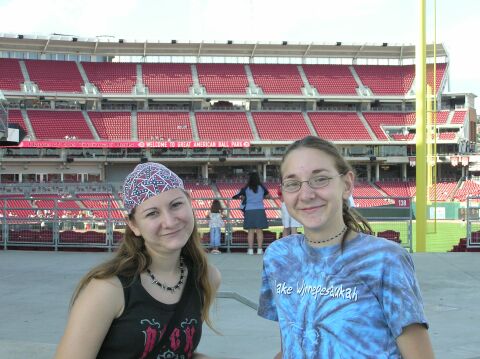 At the Great American Ballpark - Cincinatti